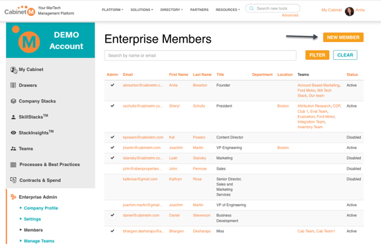 Create a member