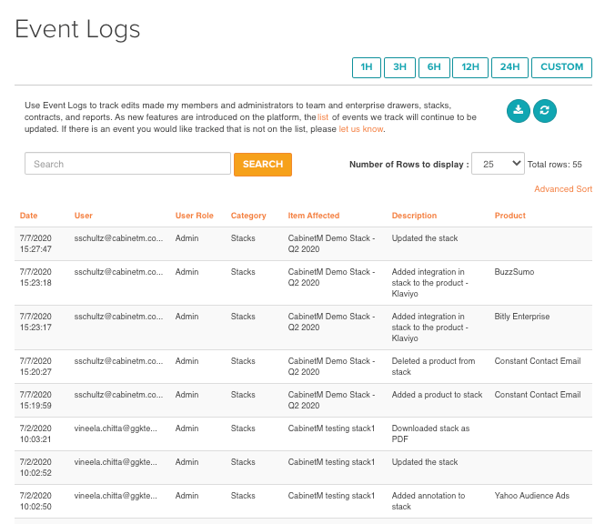 Event Log